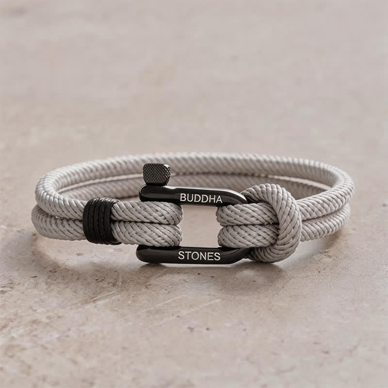 Nimara Ritual Titanium Steel Shackle Rope Strengthen Bracelet