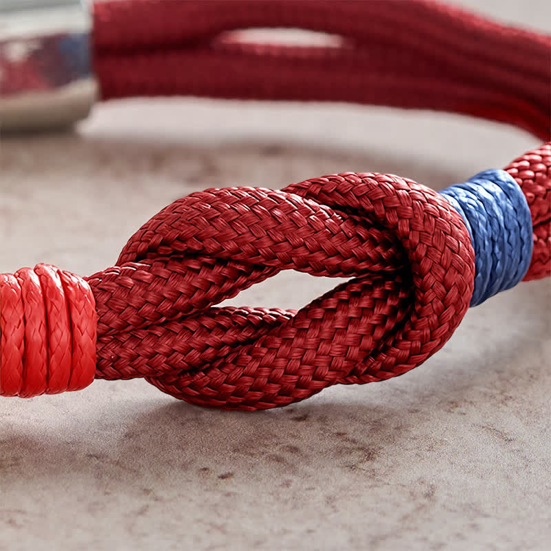 Nimara Ritual Double Wrap Braided Rope Knot Strength Bracelet