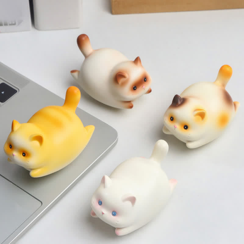 Nimara Ritual Resin Cute Wobble Cat Happiness Cartoon Animal Decor