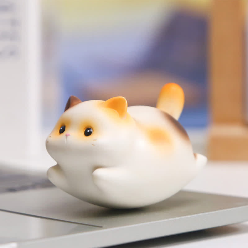 Nimara Ritual Resin Cute Wobble Cat Happiness Cartoon Animal Decor