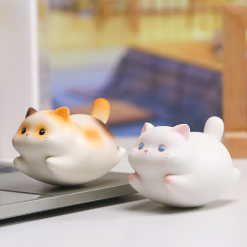 Nimara Ritual Resin Cute Wobble Cat Happiness Cartoon Animal Decor