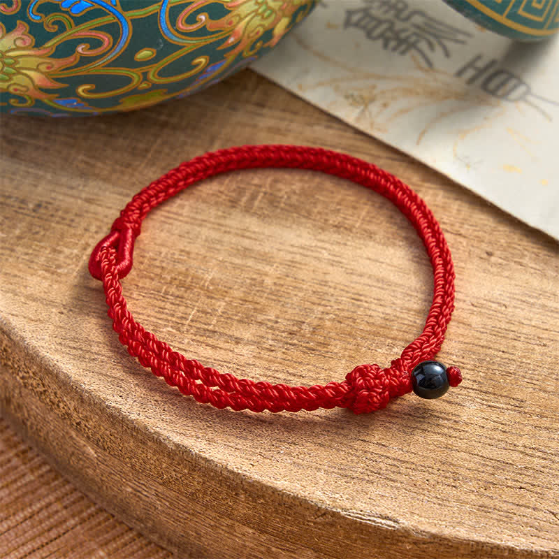 Nimara Ritual Green Aventurine Red String Balance Bracelet