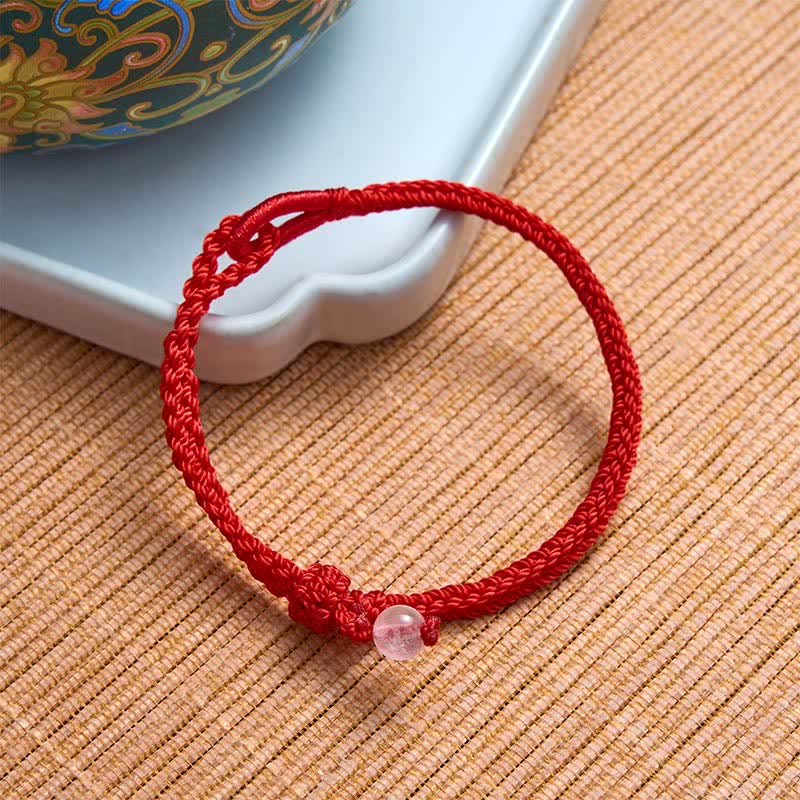 Nimara Ritual Green Aventurine Red String Balance Bracelet