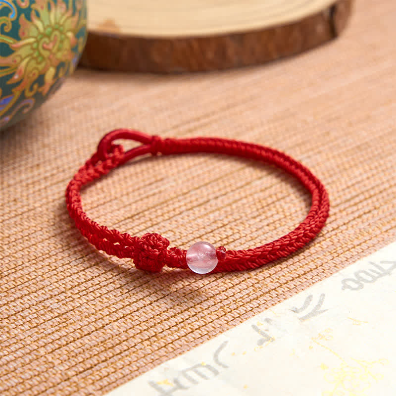 Nimara Ritual Green Aventurine Red String Balance Bracelet