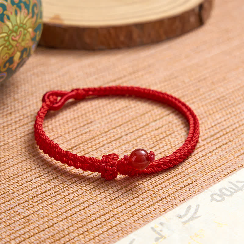 Nimara Ritual Green Aventurine Red String Balance Bracelet