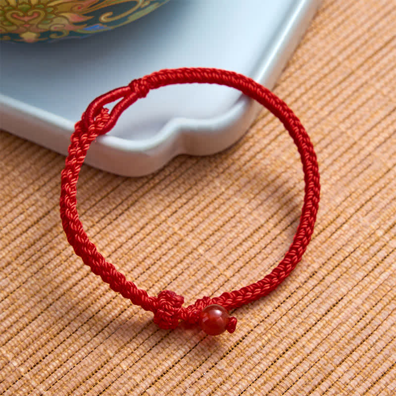 Nimara Ritual Green Aventurine Red String Balance Bracelet
