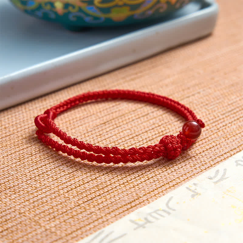 Nimara Ritual Green Aventurine Red String Balance Bracelet
