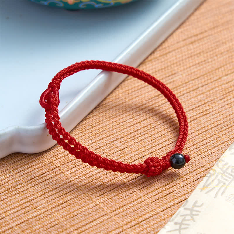 Nimara Ritual Green Aventurine Red String Balance Bracelet