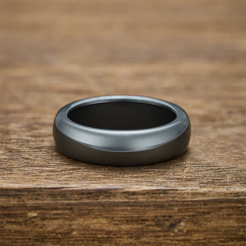 Nimara Ritual Natural Hematite Support Powerful Ring