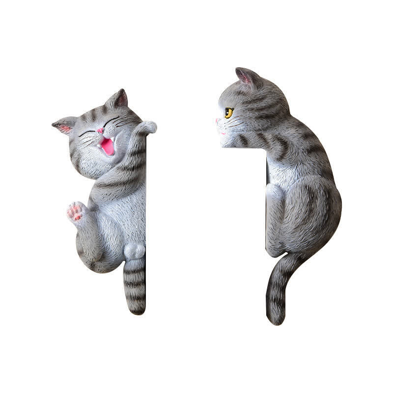 Nimara Ritual Painted Resin Cat Switch Cover Cute Animal Decor