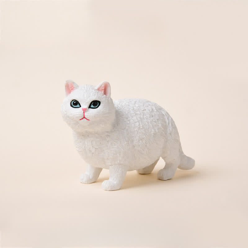 Nimara Ritual Painted Resin Little Chubby Cat Cute Animal Decor