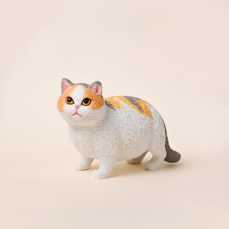 Nimara Ritual Painted Resin Little Chubby Cat Cute Animal Decor