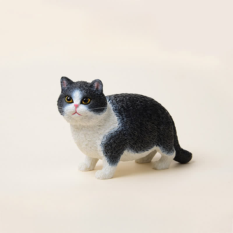 Nimara Ritual Painted Resin Little Chubby Cat Cute Animal Decor