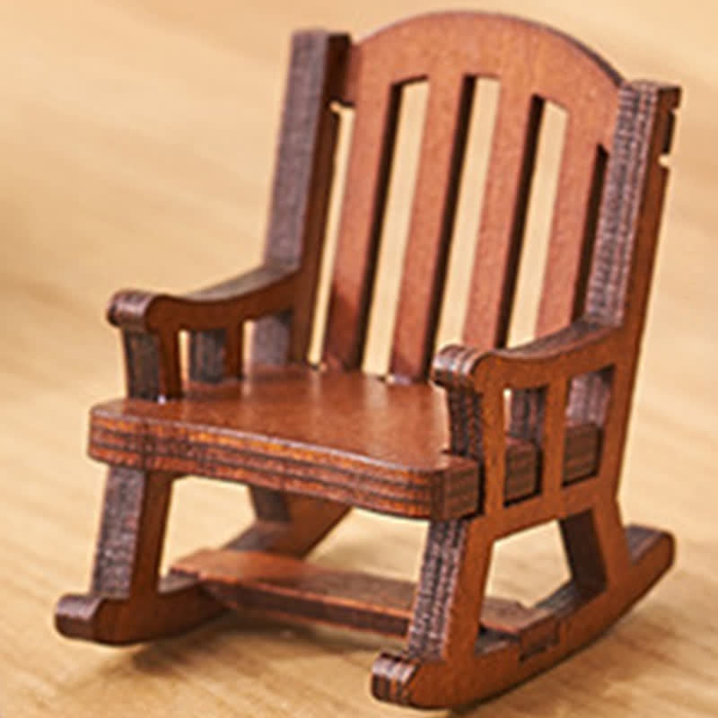 Nimara Ritual Resin Kawaii Animal Rocking Chair Comfort Desk Decor