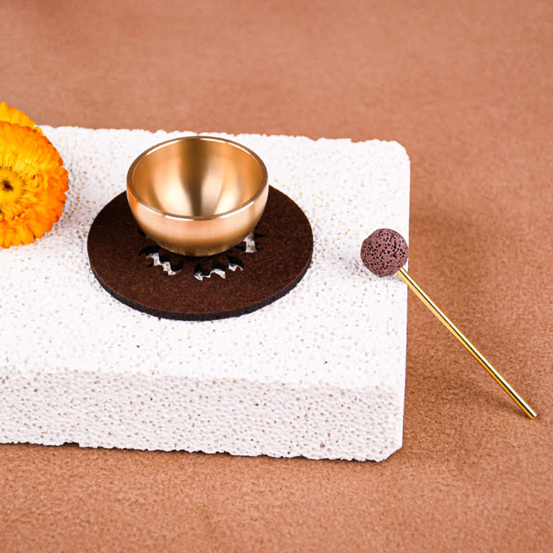 Nimara Ritual Brass Mini Grounding Meditation Singing Bowls Gift Set