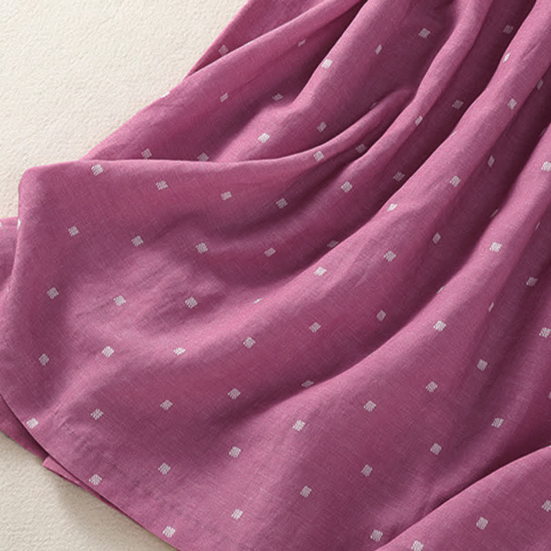 Nimara Ritual Summer Elegant Casual Drawstring Polka Dot Women's Summer Sleeveless Dresse With Pocket
