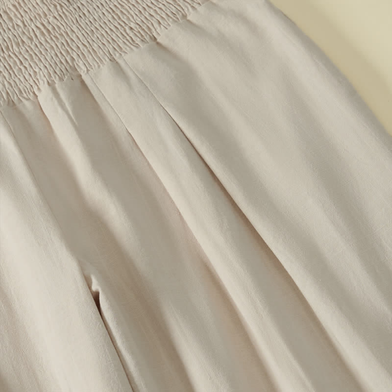 Nimara Ritual Spring Summer Casual Minimalist Solid Long Pants Women's Wide Leg Pants With Pocket