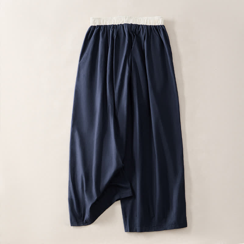 Nimara Ritual Summer Casual Drawstring Solid Cropped Pants Women's Straight Leg Pants With Pocket