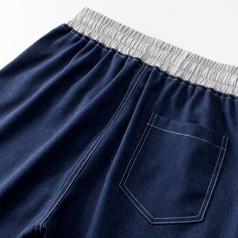 Nimara Ritual Summer Casual Athletic Drawstring Solid Men's Shorts With Pocket