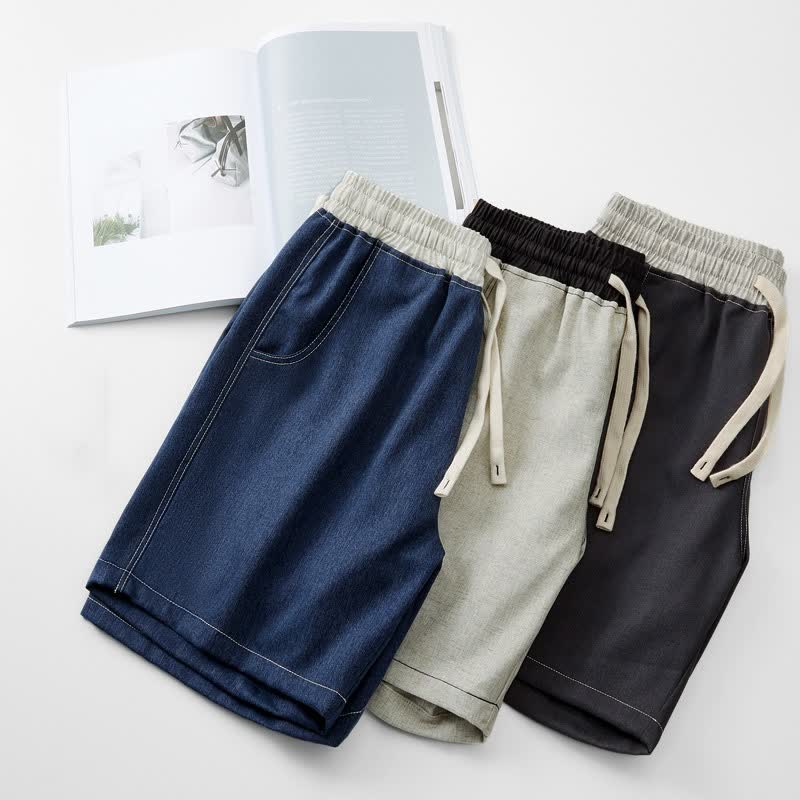 Nimara Ritual Summer Casual Athletic Drawstring Solid Men's Shorts With Pocket