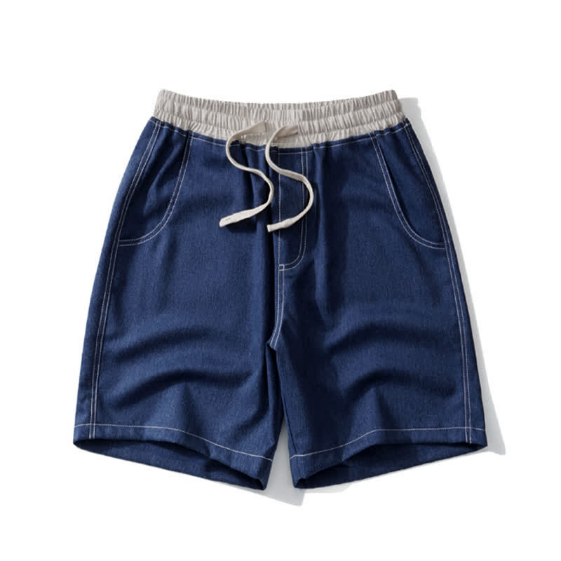 Nimara Ritual Summer Casual Athletic Drawstring Solid Men's Shorts With Pocket