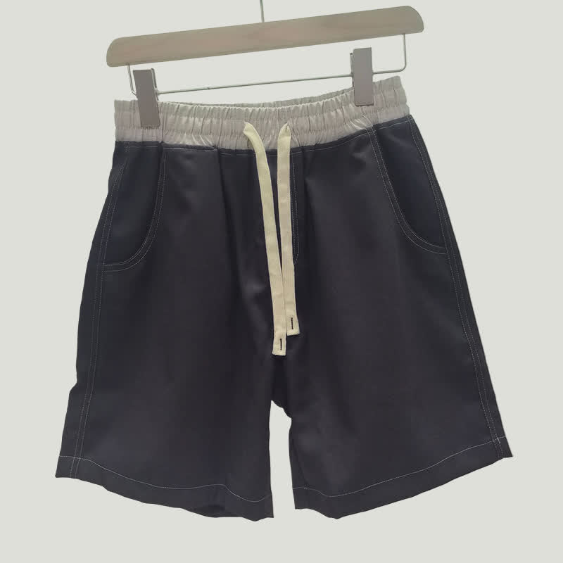 Nimara Ritual Summer Casual Athletic Drawstring Solid Men's Shorts With Pocket