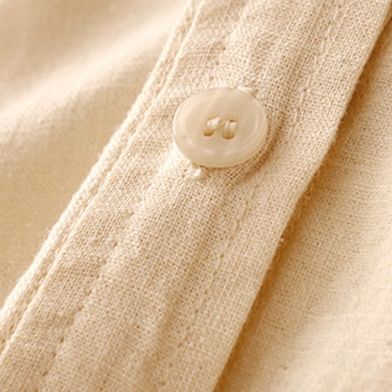Nimara Ritual Summer Casual Minimalist Button-Up Patch Pocket Solid Women's Sleeveless Shirts Tank Top With Pocket