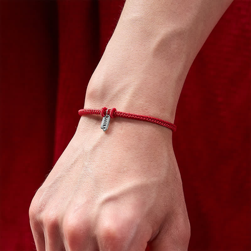 Nimara Ritual Handmade Braided Red String LUCKY Charm Adjustable Bracelet