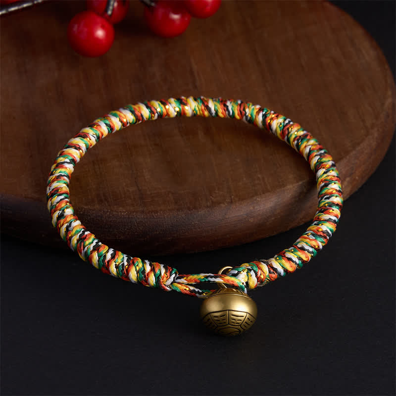 Nimara Ritual Hand-woven Colorful String Lotus Balance Braided Bracelet