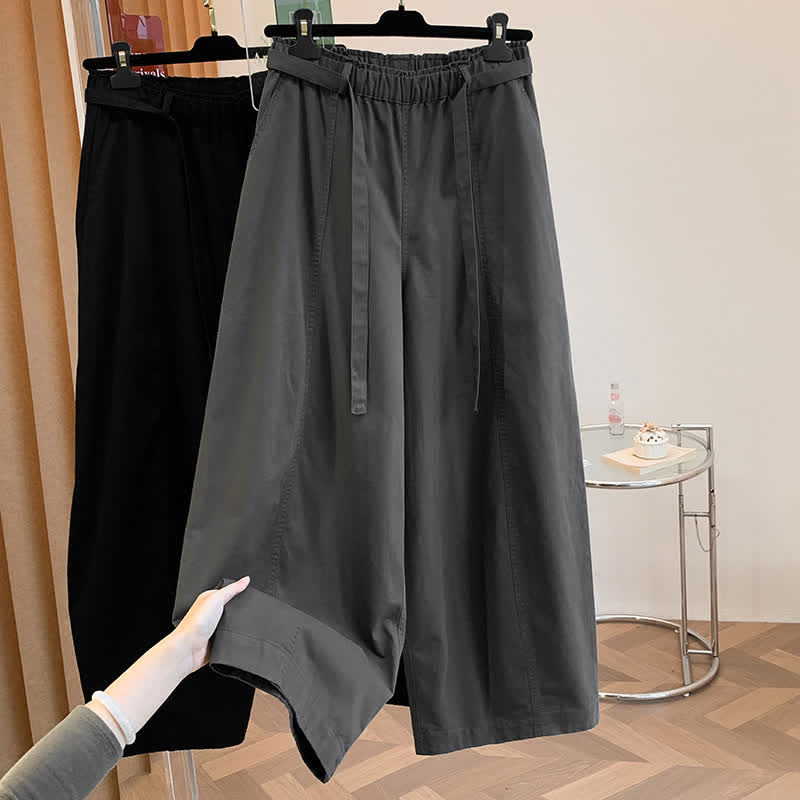 Nimara Ritual Spring Casual Minimalist Drawstring Solid Long Pants Women's Harem Pants With Pockets