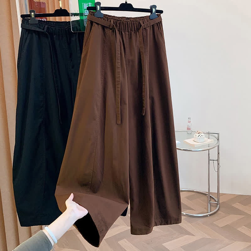 Nimara Ritual Spring Casual Minimalist Drawstring Solid Long Pants Women's Harem Pants With Pockets