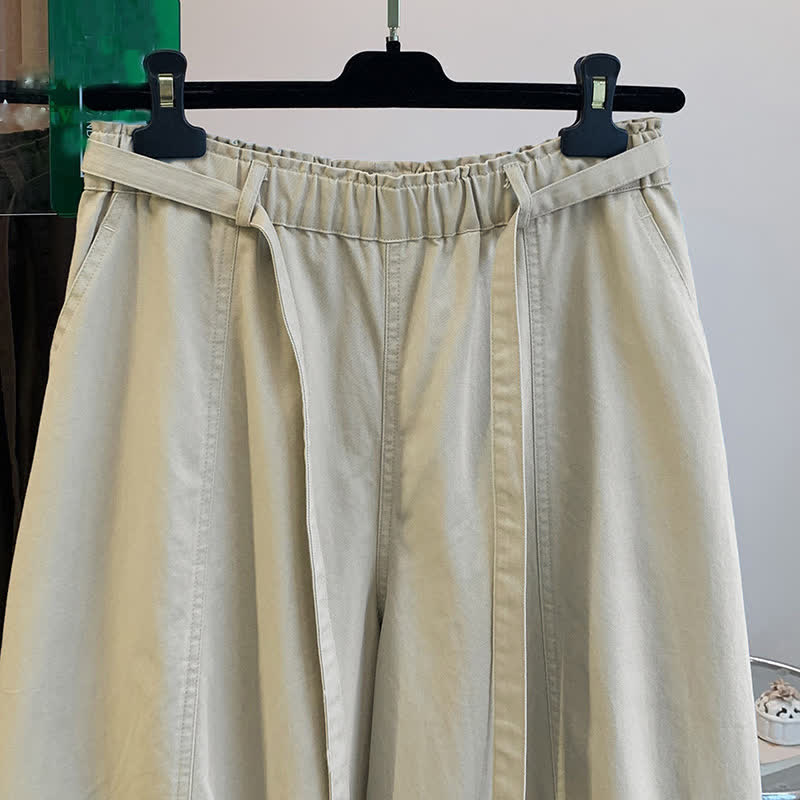 Nimara Ritual Spring Casual Minimalist Drawstring Solid Long Pants Women's Harem Pants With Pockets