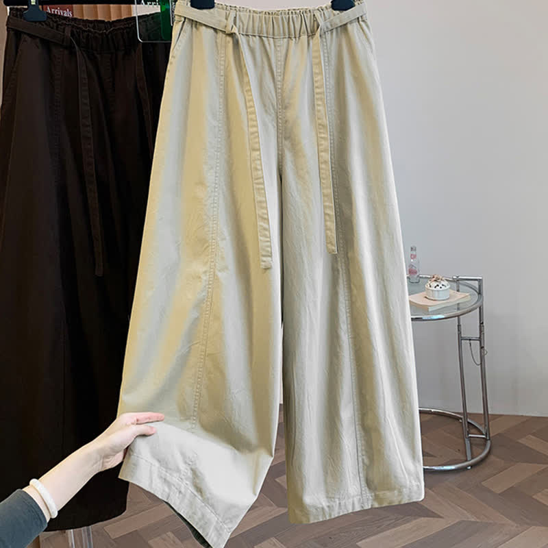 Nimara Ritual Spring Casual Minimalist Drawstring Solid Long Pants Women's Harem Pants With Pockets