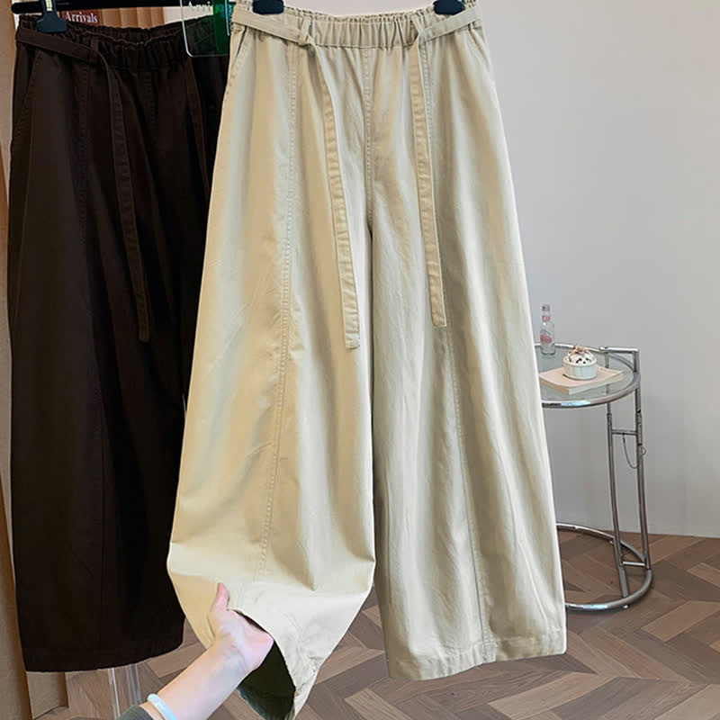 Nimara Ritual Spring Casual Minimalist Drawstring Solid Long Pants Women's Harem Pants With Pockets