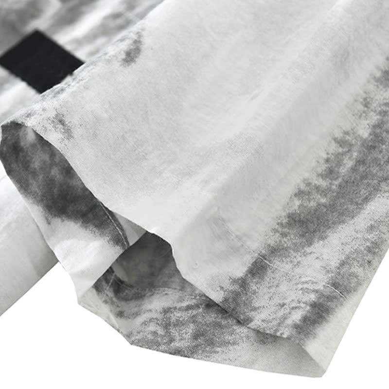 Nimara Ritual Summer Casual Button-Up Abstract Men's Short Sleeve Shirts With Pocket