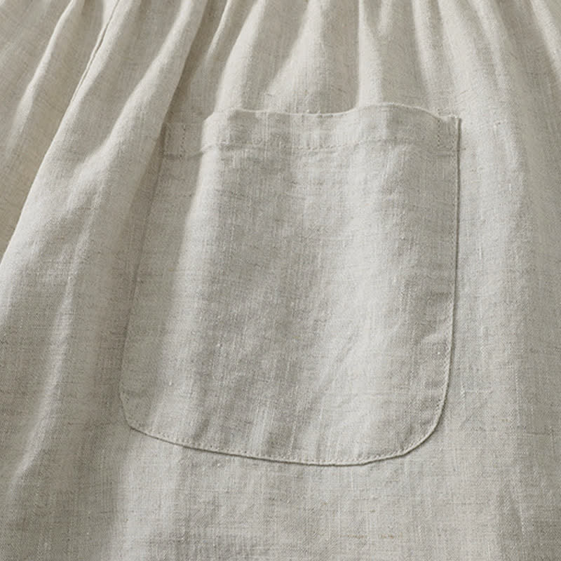 Nimara Ritual Summer Casual Minimalist Solid Cropped Pants Pleated Women's Harem Pants With Pockets