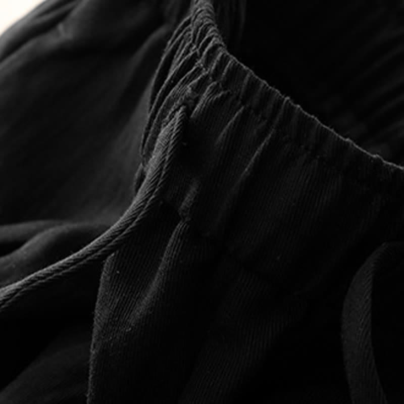 Nimara Ritual Summer Casual Minimalist Drawstring Solid Long Pants Women's Tapered Pants With Pockets