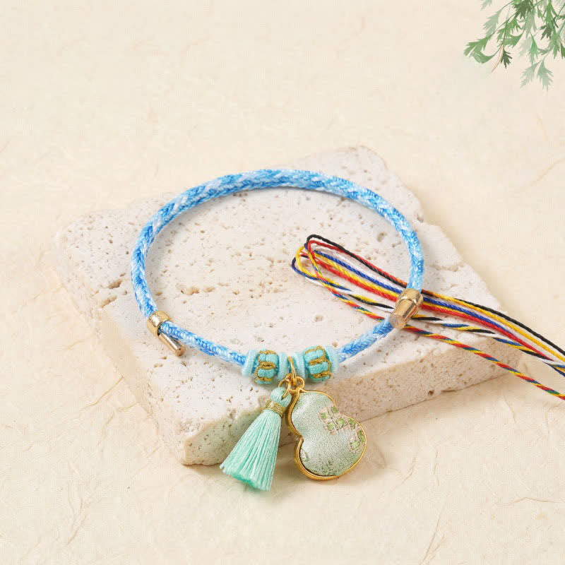 Nimara Ritual Five Color Red String Song Brocade Gourd Protection Bracelet