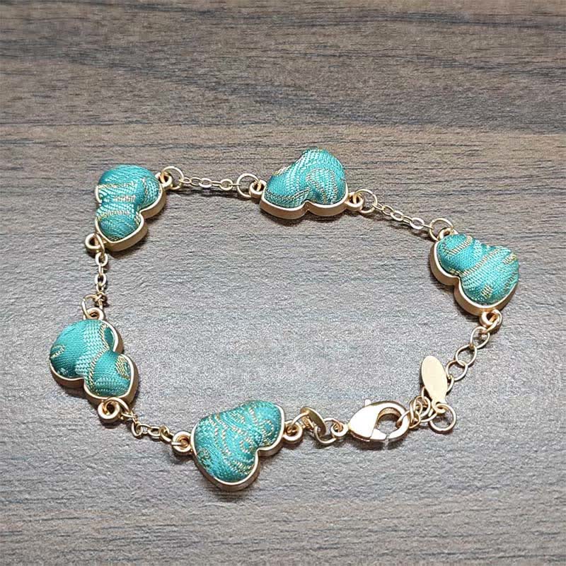 Nimara Ritual Song Brocade Gourd Water Ripples Good Fortune Chinese Vintage Bracelet