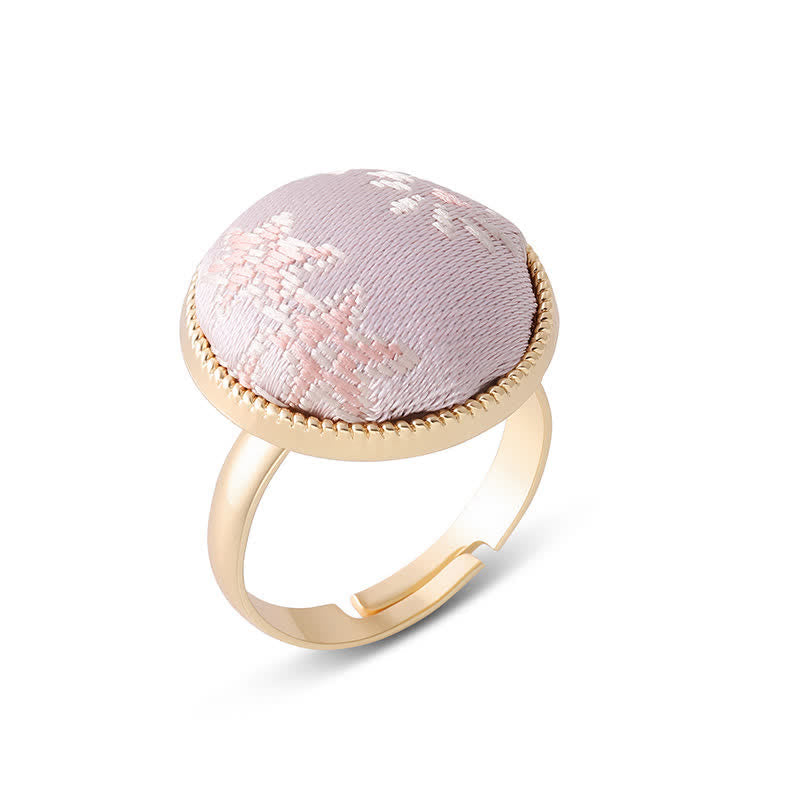 Nimara Ritual Song Brocade Embroidered Round Elegance Ring