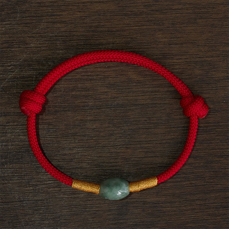 Nimara Ritual Jade Bead Red String Protection Bracelet