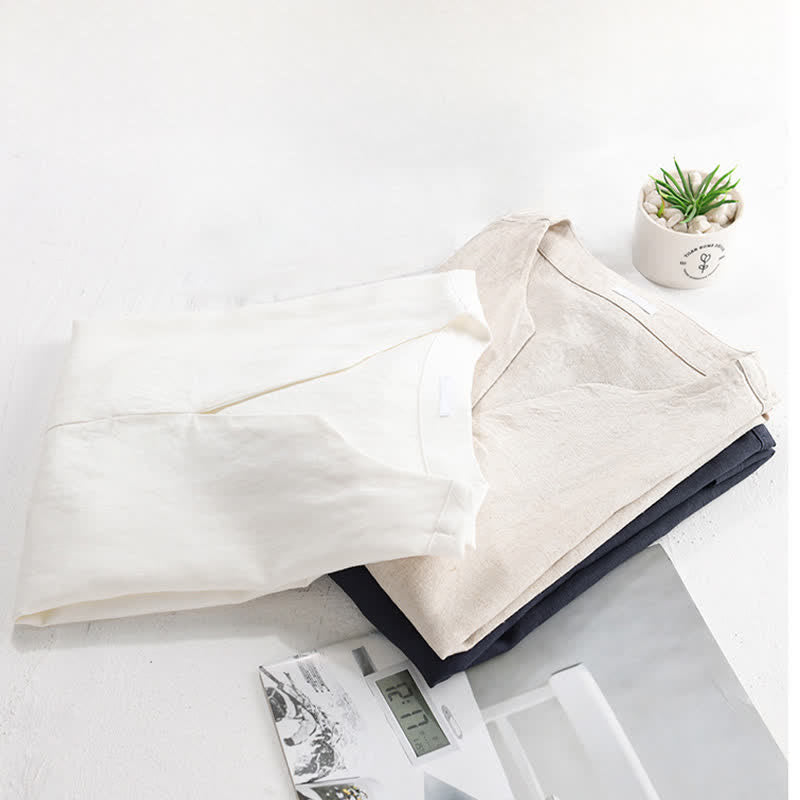 Nimara Ritual Summer Minimalist Solid V-Neck Men's Short Sleeve T-Shirts