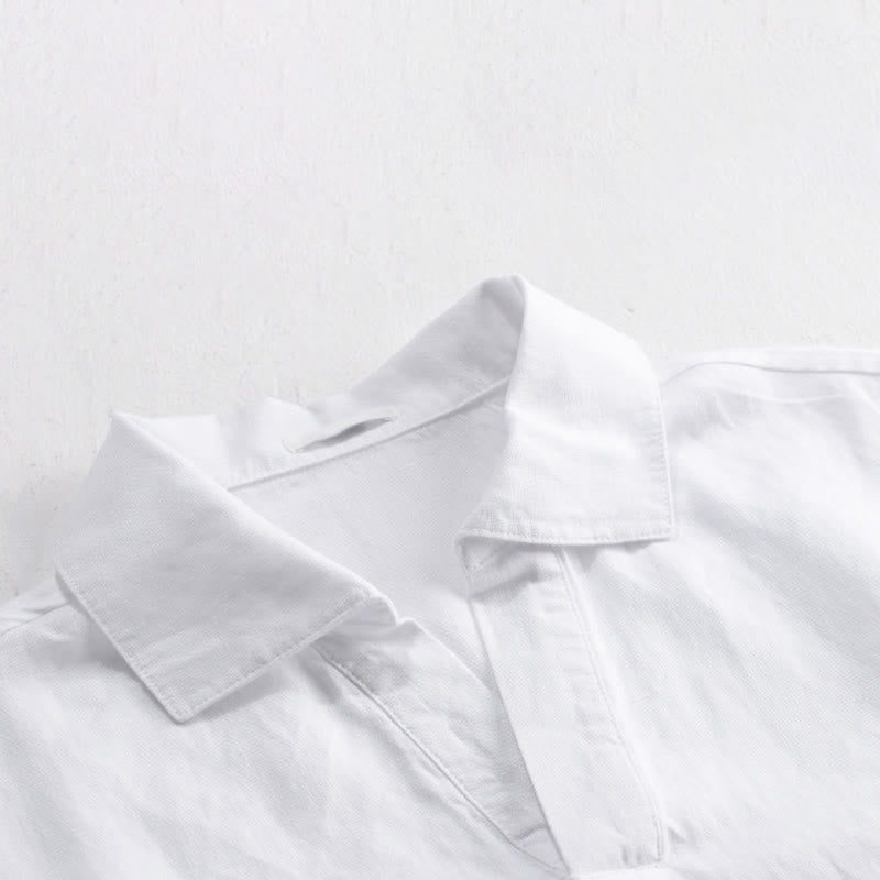 Nimara Ritual Summer Casual Minimalist Solid Men's Short Sleeve Shirts