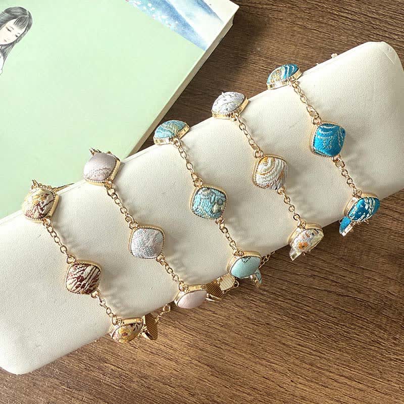 Nimara Ritual Copper Song Brocade Square Vintage Elegance Bracelet