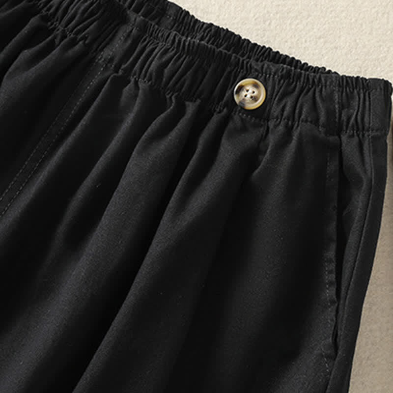 Nimara Ritual Summer Casual Minimalist Solid Women's Shorts With Pocket