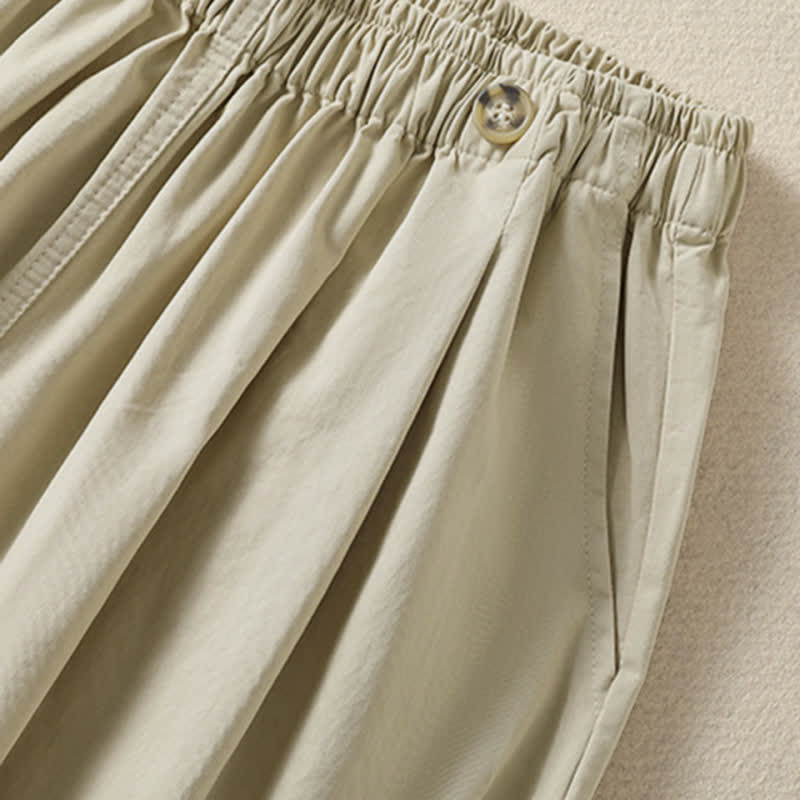 Nimara Ritual Summer Casual Minimalist Solid Women's Shorts With Pocket