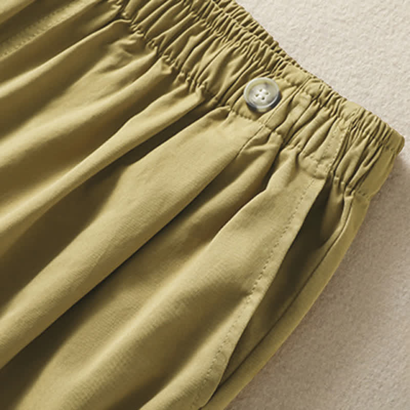 Nimara Ritual Summer Casual Minimalist Solid Women's Shorts With Pocket