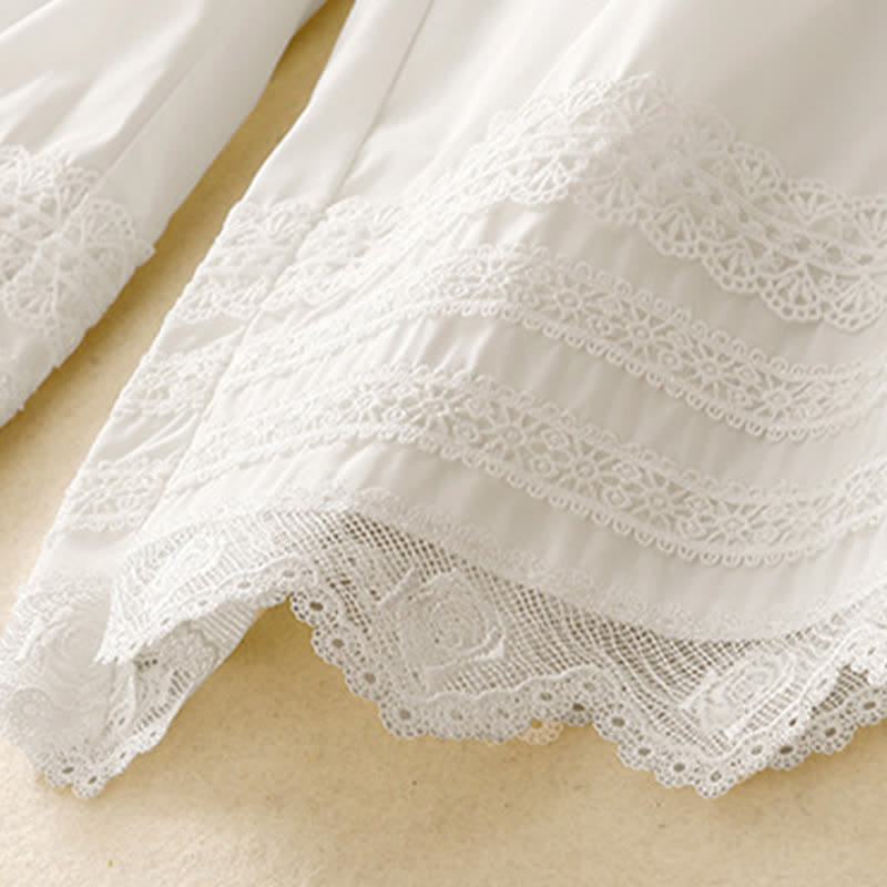 Nimara Ritual Summer Elegant Casual Drawstring Solid Lace-trimmed Hem Ankle Pants Women's Wide Leg Pants