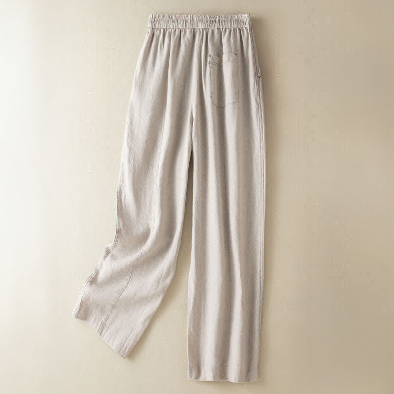 Nimara Ritual Summer Casual Minimalist Drawstring Solid Ankle Pants Women's Harem Pants With Pocket
