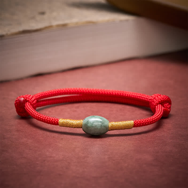 Nimara Ritual Jade Bead Red String Protection Bracelet